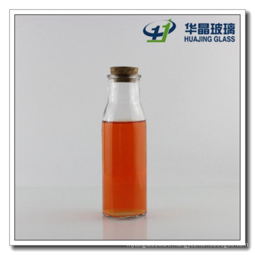 250ml Glass Drinking Bottle Juice Glass Bottle with Cork